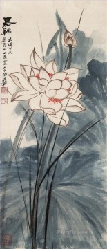 長大千蓮 21 古い中国の墨 Oil Paintings